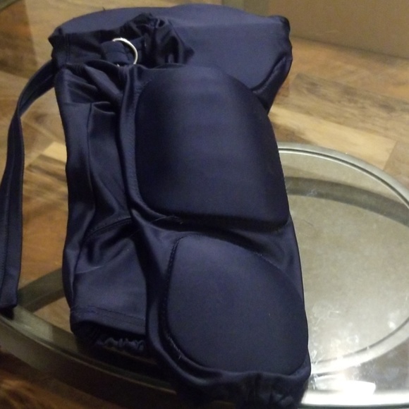 Youth small navy blue football pants with pads - Picture 2 of 4